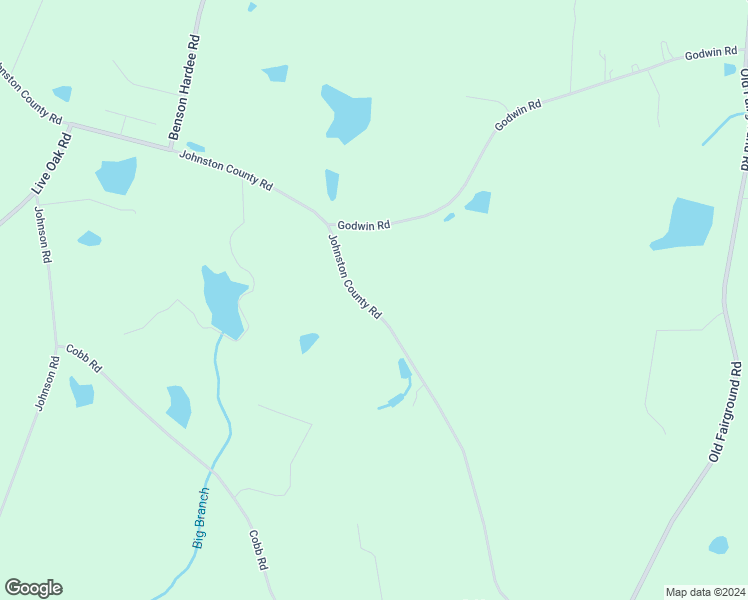 map of restaurants, bars, coffee shops, grocery stores, and more near 936 Johnston County Road in Benson