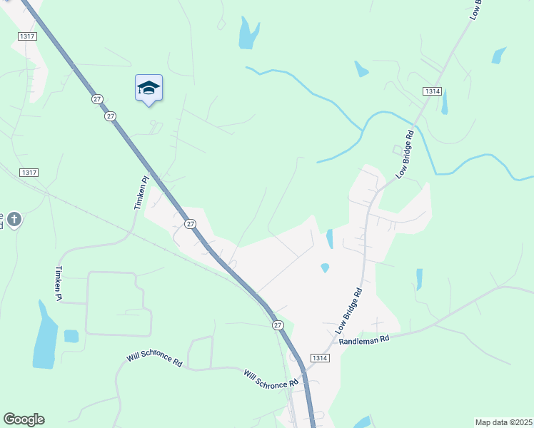 map of restaurants, bars, coffee shops, grocery stores, and more near 854 Spring Lake Drive in Iron Station