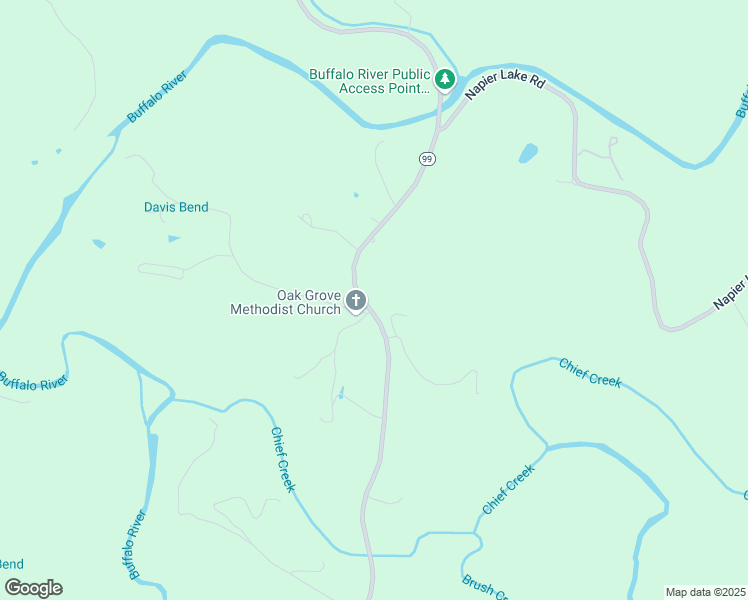 map of restaurants, bars, coffee shops, grocery stores, and more near 2901 Buffalo Road in Hohenwald