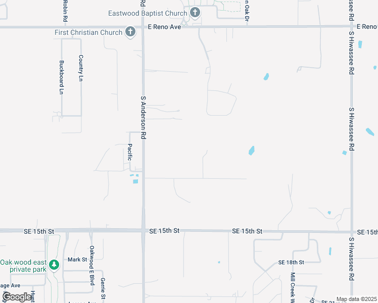 map of restaurants, bars, coffee shops, grocery stores, and more near 12219 Max Lane in Choctaw
