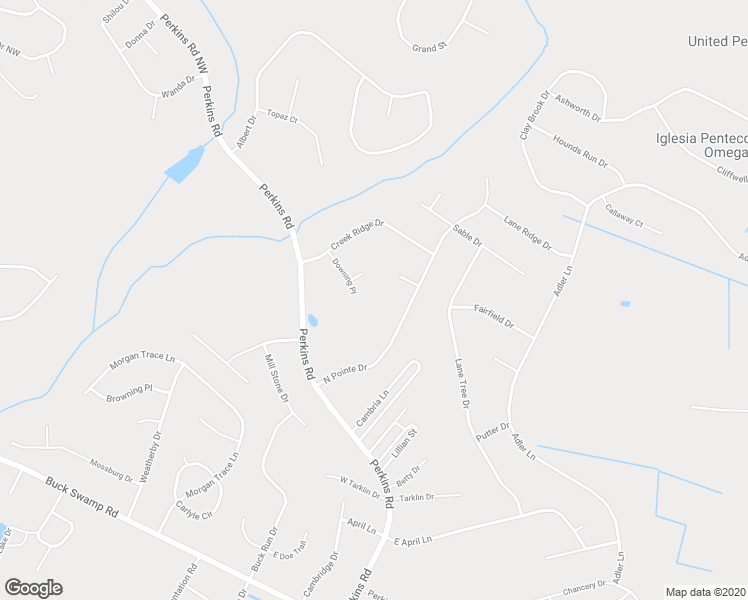 map of restaurants, bars, coffee shops, grocery stores, and more near 106 Downing Field Place in Goldsboro