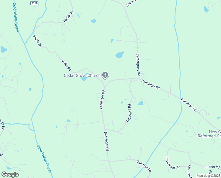 map of restaurants, bars, coffee shops, grocery stores, and more near 2950 Penninger Road in Concord