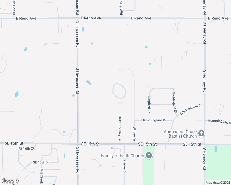 map of restaurants, bars, coffee shops, grocery stores, and more near 924 Hidden Valley Circle in Choctaw