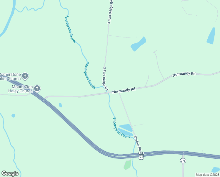 map of restaurants, bars, coffee shops, grocery stores, and more near 205 Normandy Road in Shelbyville