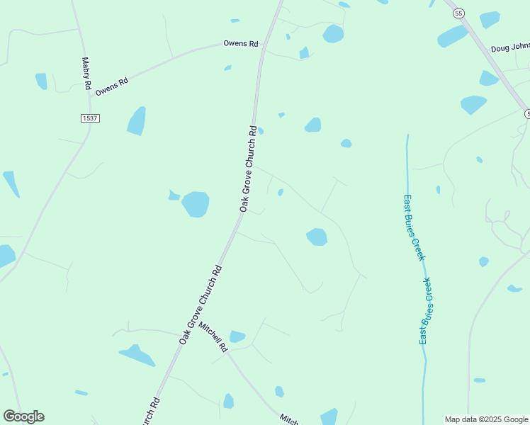 map of restaurants, bars, coffee shops, grocery stores, and more near 1808 Oak Grove Church Road in Angier