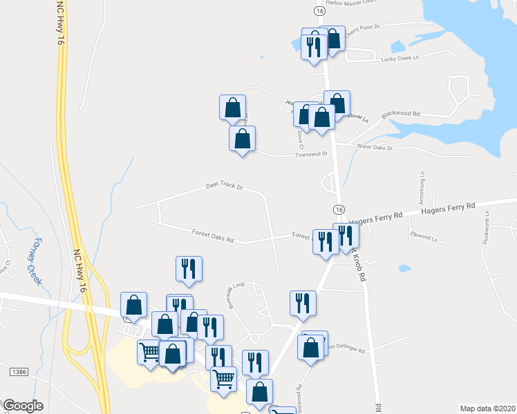 map of restaurants, bars, coffee shops, grocery stores, and more near 7730 Deer Track Drive in Denver