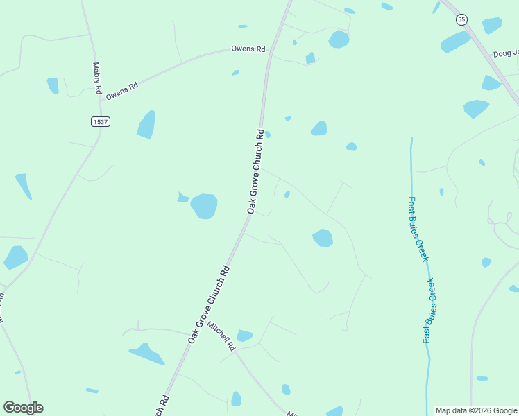 map of restaurants, bars, coffee shops, grocery stores, and more near 1808 Oak Grove Church Road in Angier