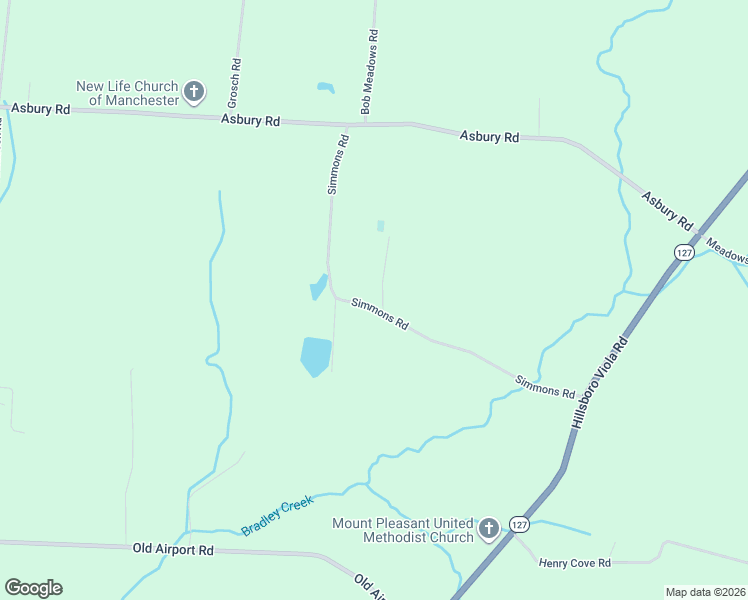map of restaurants, bars, coffee shops, grocery stores, and more near 558 Simmons Road in Hillsboro