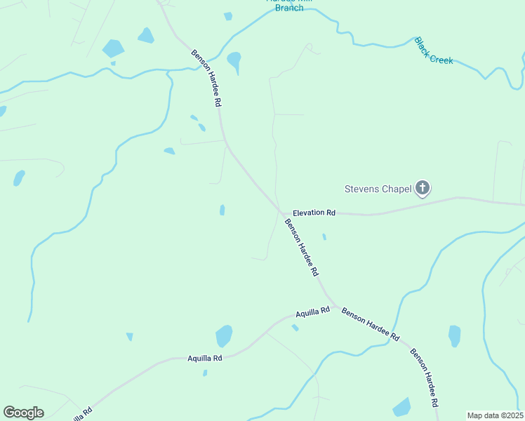 map of restaurants, bars, coffee shops, grocery stores, and more near Benson Hardee Road in Benson