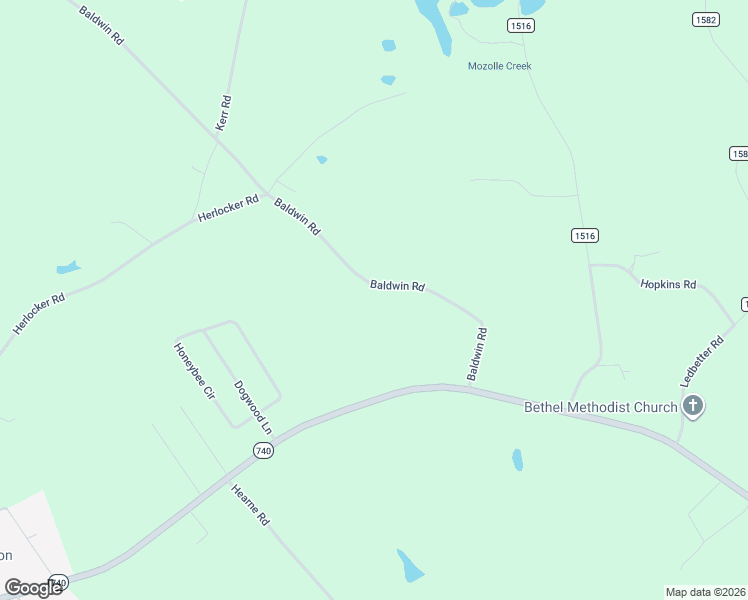 map of restaurants, bars, coffee shops, grocery stores, and more near 44585 Baldwin Road in New London