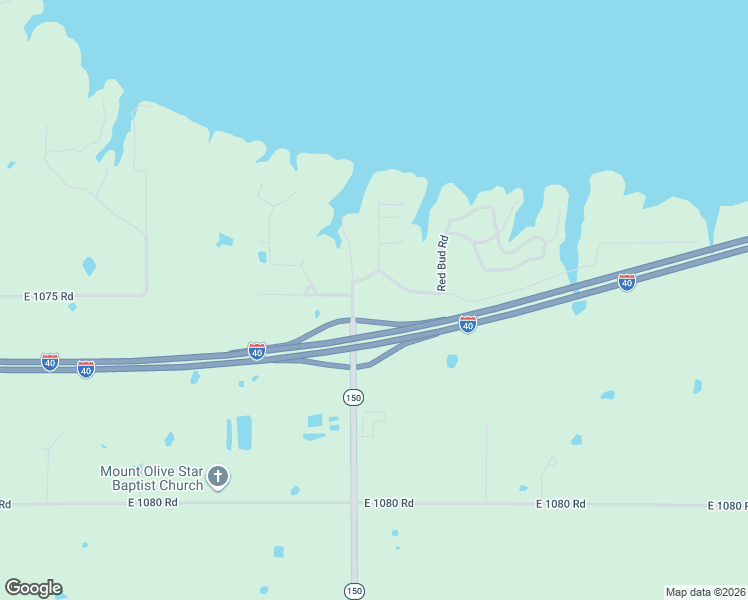 map of restaurants, bars, coffee shops, grocery stores, and more near 107466 South 4141 Road in Checotah