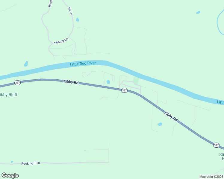 map of restaurants, bars, coffee shops, grocery stores, and more near 4245 Libby Road in Heber Springs