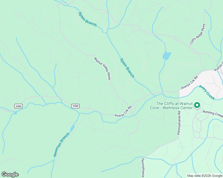 map of restaurants, bars, coffee shops, grocery stores, and more near 581 Walnut Valley Parkway in Arden