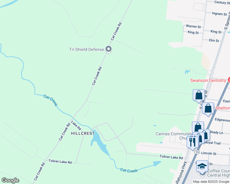 map of restaurants, bars, coffee shops, grocery stores, and more near 1114 Cat Creek Road in Manchester