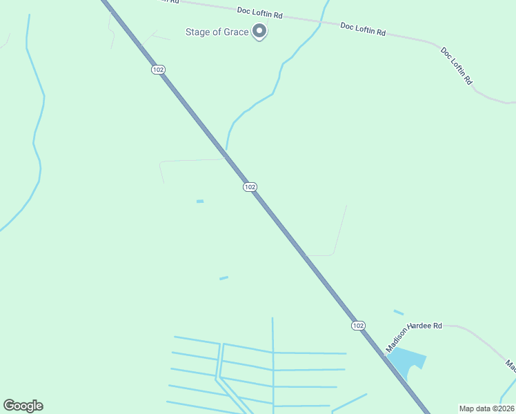 map of restaurants, bars, coffee shops, grocery stores, and more near 2578-3016 State Highway 102 in Ayden