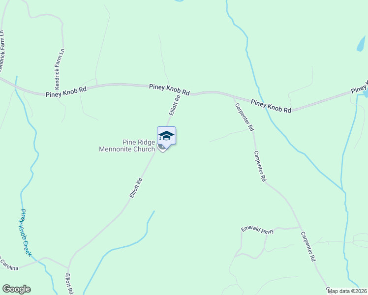 map of restaurants, bars, coffee shops, grocery stores, and more near 1044 Elliott Road in Rutherfordton