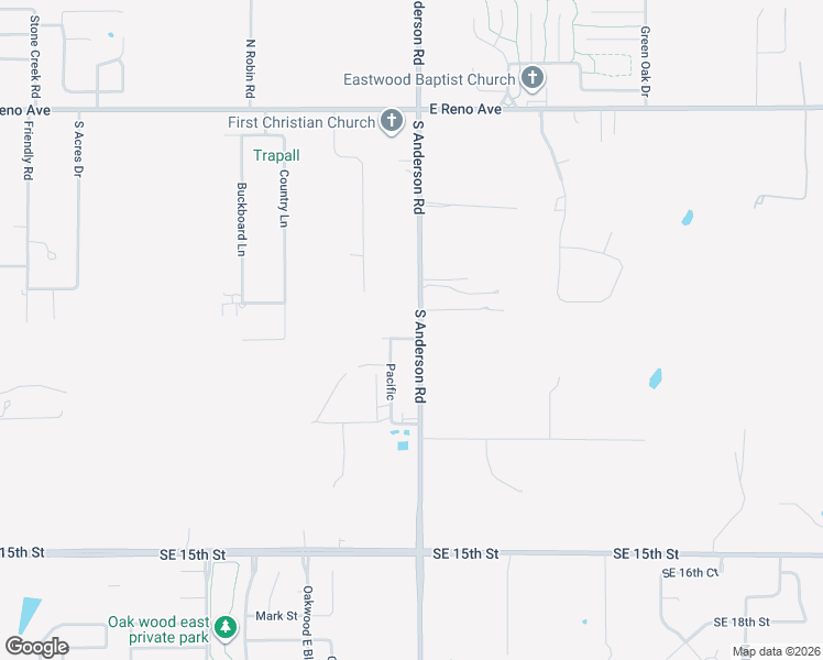 map of restaurants, bars, coffee shops, grocery stores, and more near 11929 Mount View Boulevard in Choctaw