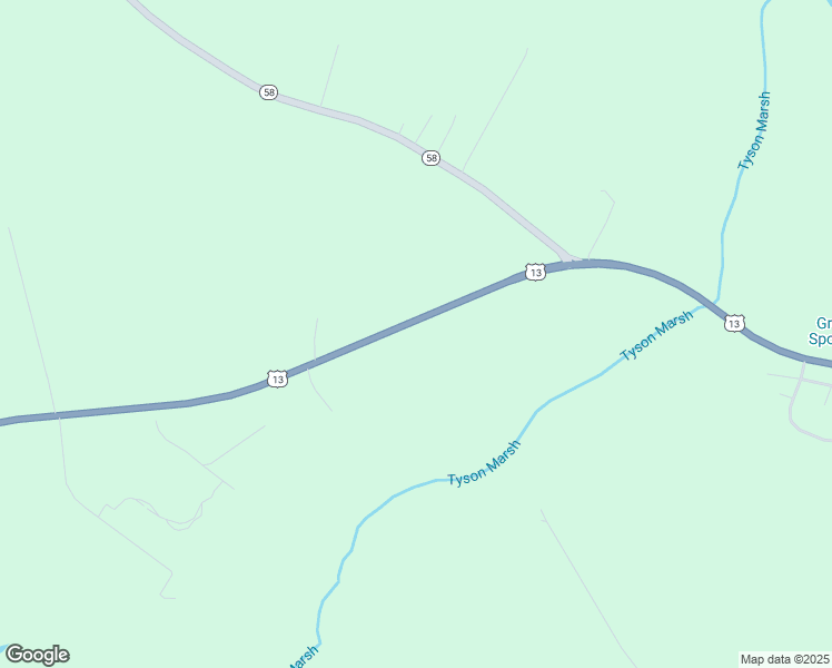map of restaurants, bars, coffee shops, grocery stores, and more near 1573 U.S. 13 in Snow Hill