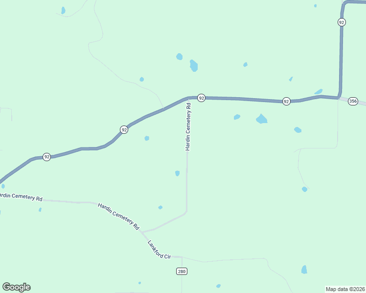 map of restaurants, bars, coffee shops, grocery stores, and more near Hardin Cemetery Road in Bee Branch