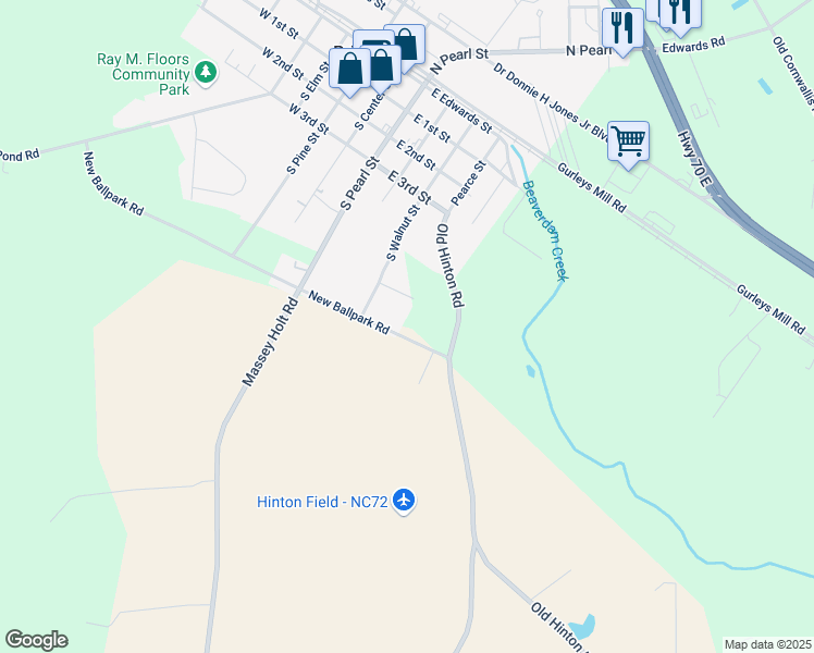 map of restaurants, bars, coffee shops, grocery stores, and more near 755 New Ballpark Road in Princeton