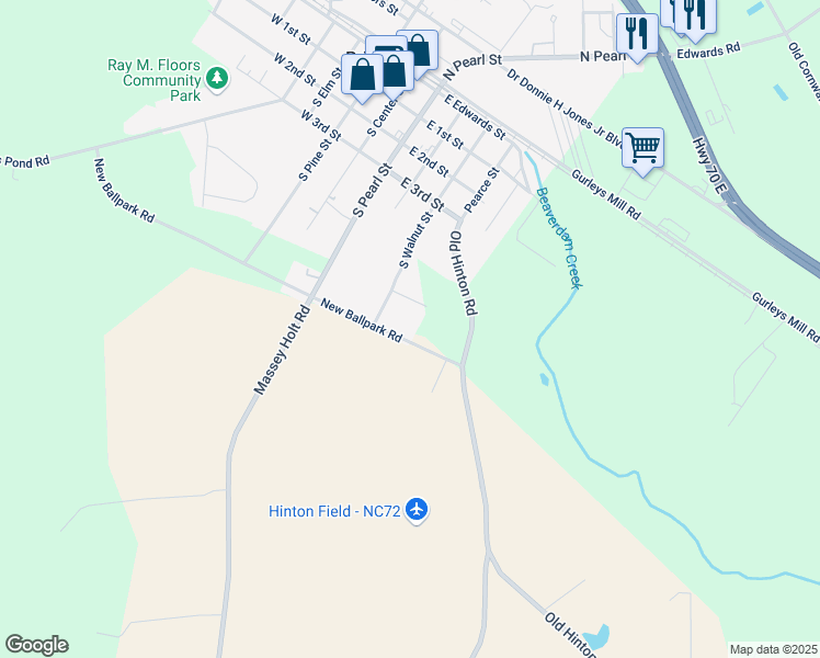 map of restaurants, bars, coffee shops, grocery stores, and more near 755 New Ballpark Road in Princeton