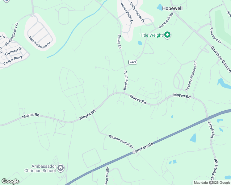 map of restaurants, bars, coffee shops, grocery stores, and more near 12816 Mayes Road in Huntersville