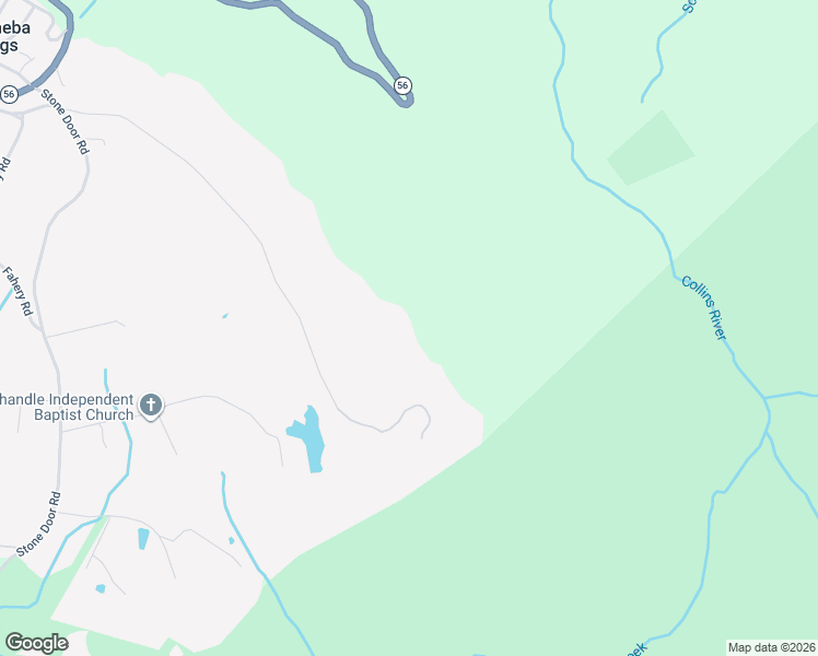 map of restaurants, bars, coffee shops, grocery stores, and more near 1121 Grassy Ridge Road in Beersheba Springs