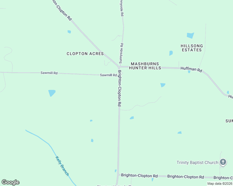 map of restaurants, bars, coffee shops, grocery stores, and more near 4583 Brighton-Clopton Road in Brighton