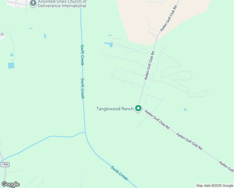 map of restaurants, bars, coffee shops, grocery stores, and more near 4407 Clay Root Road in Ayden