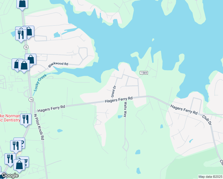 map of restaurants, bars, coffee shops, grocery stores, and more near 997 Grant Drive in Denver
