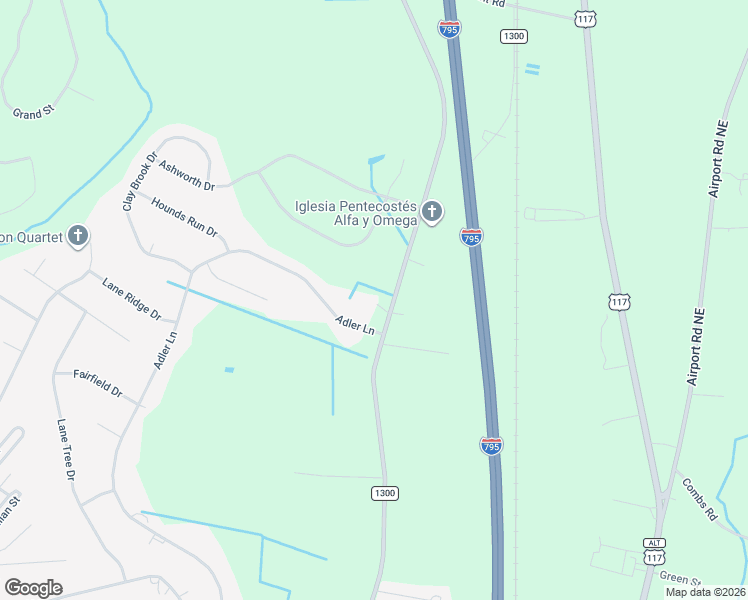 map of restaurants, bars, coffee shops, grocery stores, and more near 3495 Salem Church Road in Goldsboro