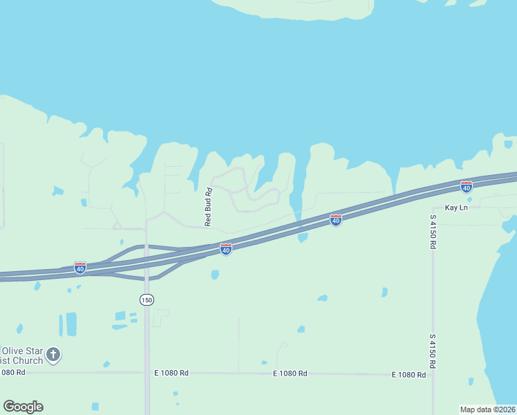 map of restaurants, bars, coffee shops, grocery stores, and more near 414369 East 1075 Road in Checotah
