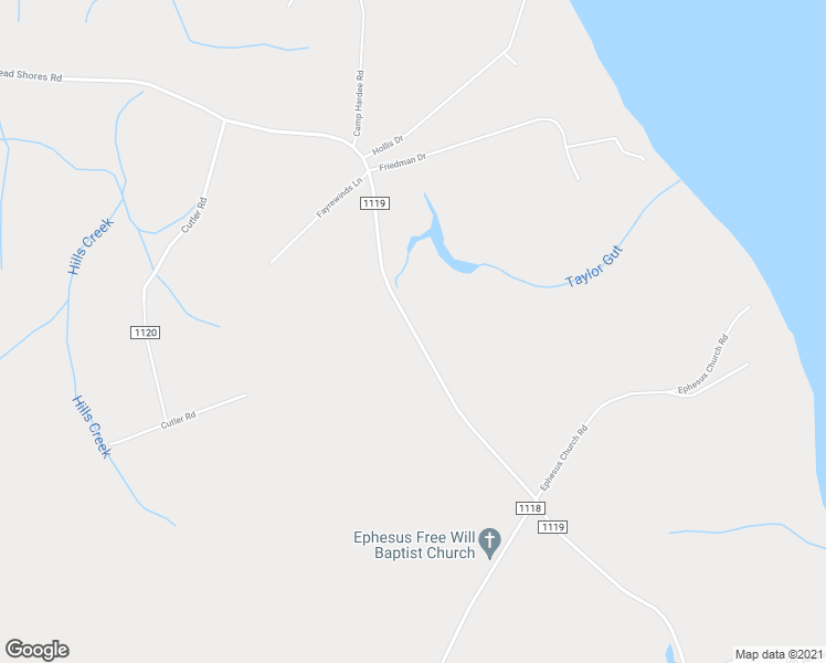 map of restaurants, bars, coffee shops, grocery stores, and more near State Road 1119 in Blounts Creek
