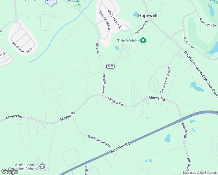 map of restaurants, bars, coffee shops, grocery stores, and more near 18032 State Road 2429 in Davidson