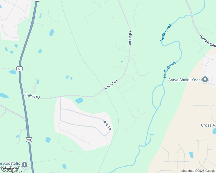 map of restaurants, bars, coffee shops, grocery stores, and more near 668 Ballard Road in Fuquay-Varina