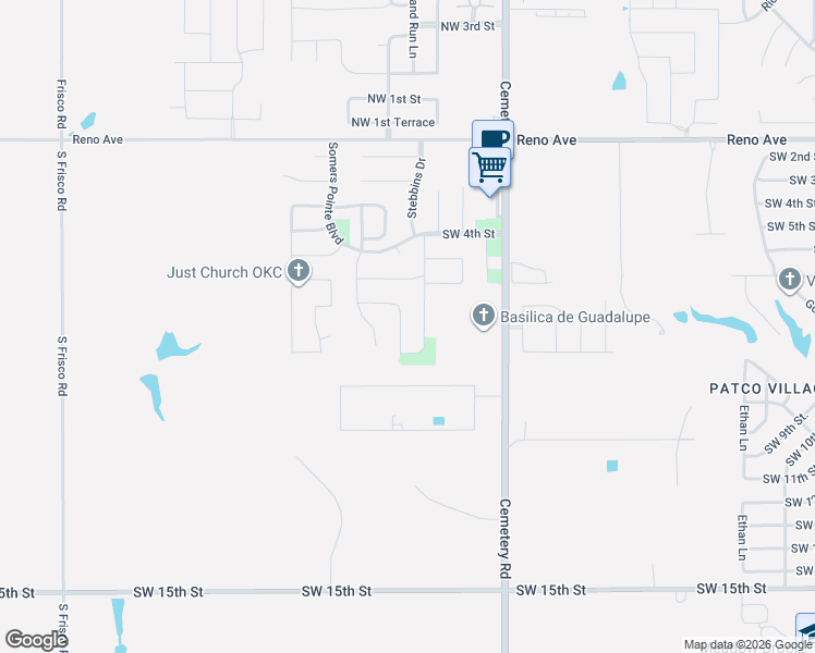 map of restaurants, bars, coffee shops, grocery stores, and more near 716 Scully Road in Yukon