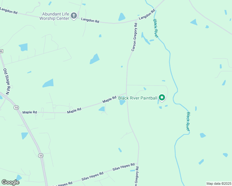 map of restaurants, bars, coffee shops, grocery stores, and more near 775 Maple Road in Angier