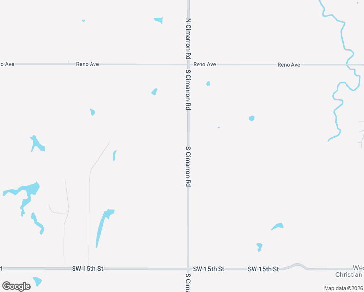 map of restaurants, bars, coffee shops, grocery stores, and more near 800 South Cimarron Road in Yukon