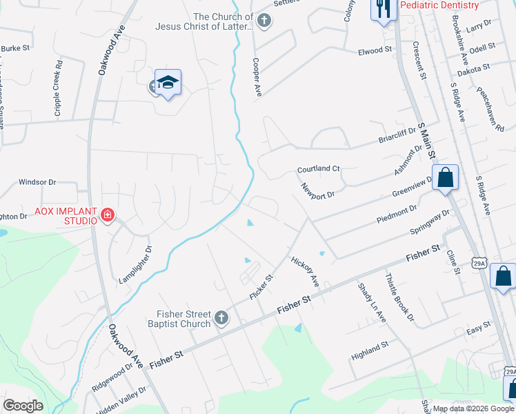 map of restaurants, bars, coffee shops, grocery stores, and more near 2448 Spruce Street in Kannapolis