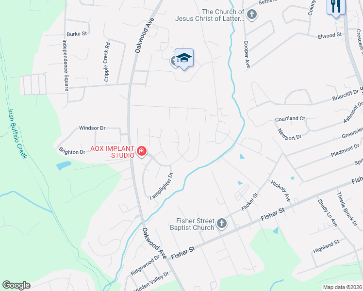 map of restaurants, bars, coffee shops, grocery stores, and more near 845 Lantern Way in Kannapolis