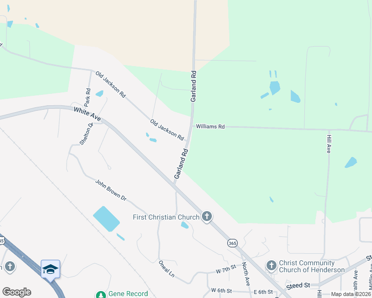 map of restaurants, bars, coffee shops, grocery stores, and more near 226-300 Garland Road in Henderson