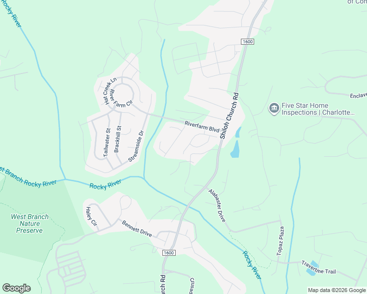 map of restaurants, bars, coffee shops, grocery stores, and more near 10817 Traders Court in Davidson
