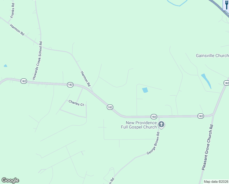 map of restaurants, bars, coffee shops, grocery stores, and more near 2613 Fallen Oak Trail in Lincoln County
