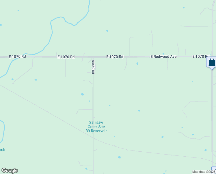 map of restaurants, bars, coffee shops, grocery stores, and more near 107127 South 4660 Road in Sallisaw