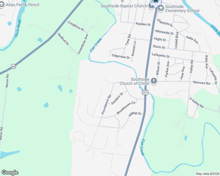 map of restaurants, bars, coffee shops, grocery stores, and more near 78 Providence Road in Shelbyville