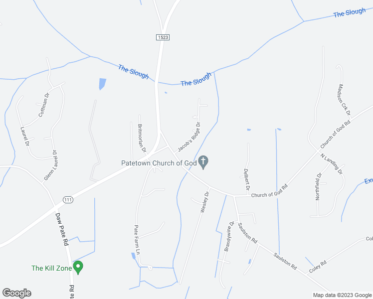 map of restaurants, bars, coffee shops, grocery stores, and more near 104 Jacob's Ridge Drive in Goldsboro