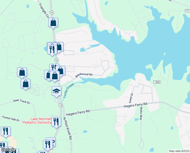 map of restaurants, bars, coffee shops, grocery stores, and more near 7908 Blackwood Road in Denver