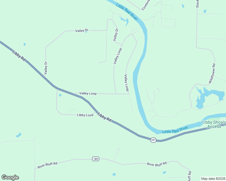 map of restaurants, bars, coffee shops, grocery stores, and more near 175 Valley Loop in Heber Springs
