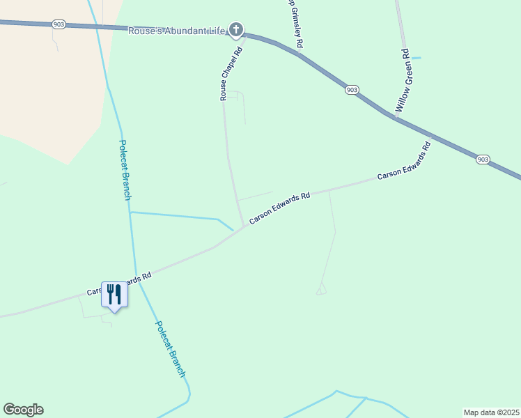 map of restaurants, bars, coffee shops, grocery stores, and more near 676 Carson Edwards Road in Ayden