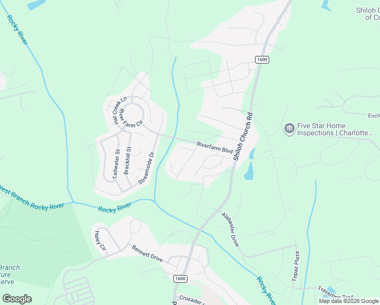 map of restaurants, bars, coffee shops, grocery stores, and more near 10809 Peddlers Court in Davidson